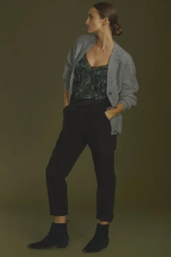 Femme Le Temps des Cerises Pantalons & Chinos-Pantalon Cargo Castellas Noir