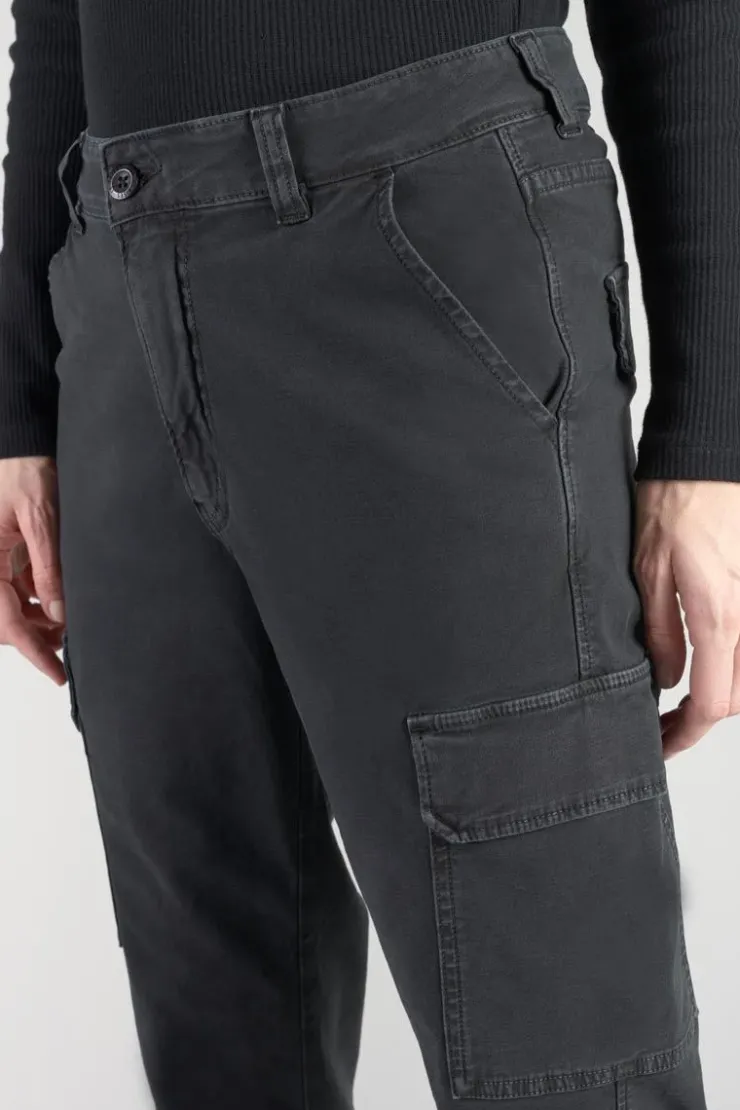 Femme Le Temps des Cerises Pantalons & Chinos-Pantalon Cargo Castellas Noir