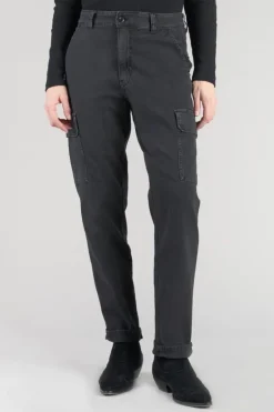 Femme Le Temps des Cerises Pantalons & Chinos-Pantalon Cargo Castellas Noir