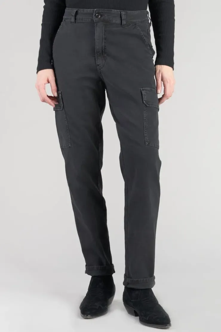 Femme Le Temps des Cerises Pantalons & Chinos-Pantalon Cargo Castellas Noir