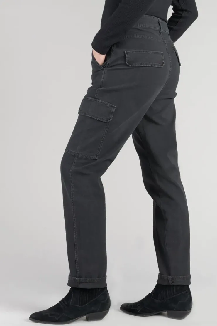 Femme Le Temps des Cerises Pantalons & Chinos-Pantalon Cargo Castellas Noir