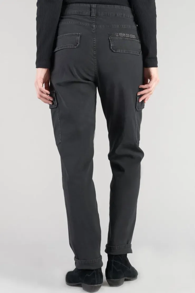 Femme Le Temps des Cerises Pantalons & Chinos-Pantalon Cargo Castellas Noir