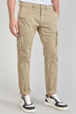 Homme Le Temps des Cerises Pantalons & Chinos-Pantalon Cargo Lakme Beige Sable