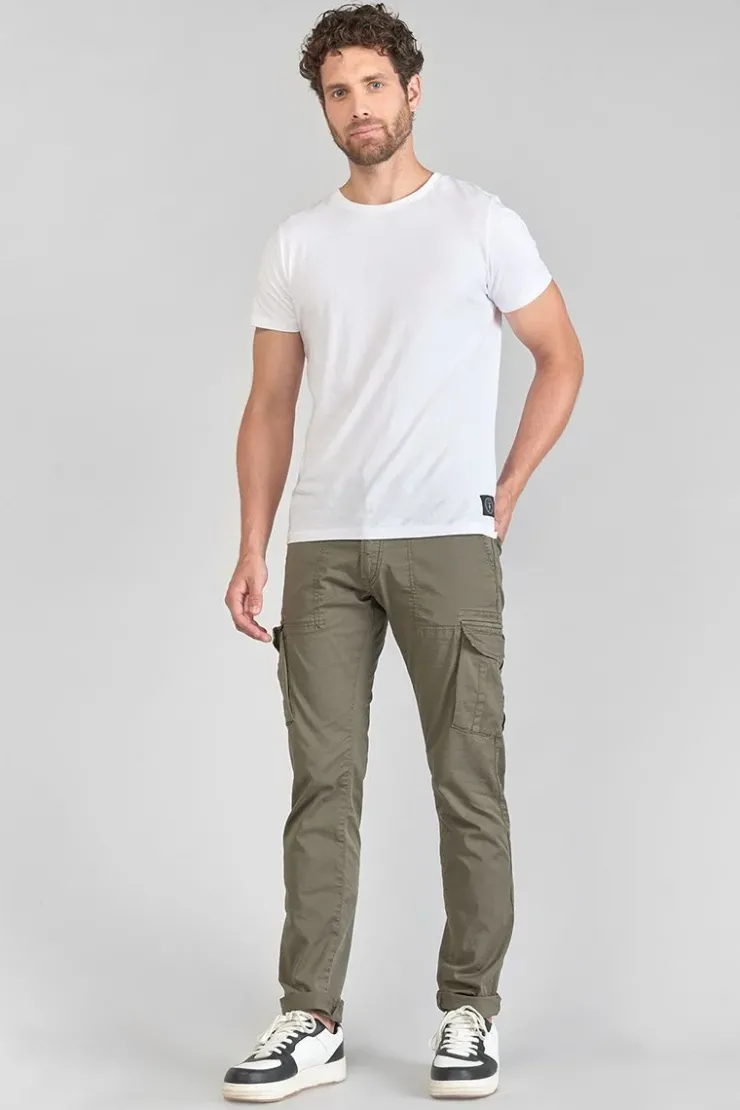 Homme Le Temps des Cerises Pantalons & Chinos-Pantalon Cargo Lakme Kaki