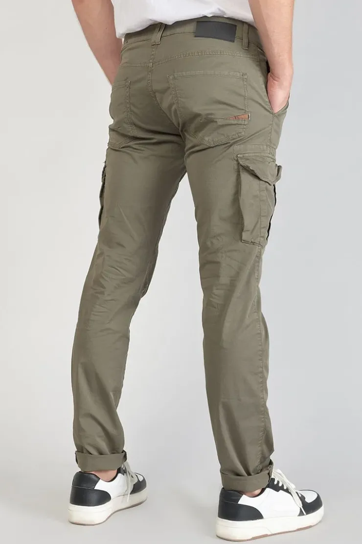 Homme Le Temps des Cerises Pantalons & Chinos-Pantalon Cargo Lakme Kaki