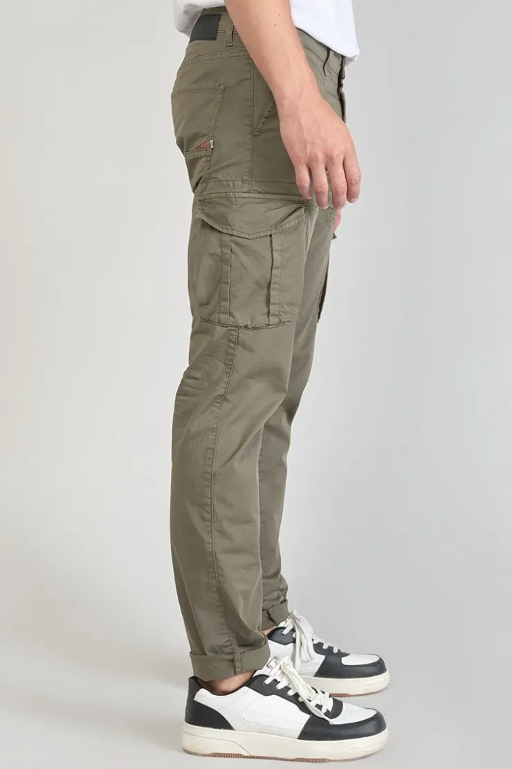 Homme Le Temps des Cerises Pantalons & Chinos-Pantalon Cargo Lakme Kaki