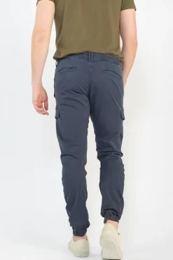 Homme Le Temps des Cerises Pantalons & Chinos-Pantalon Cargo Vedje Bleu Marine