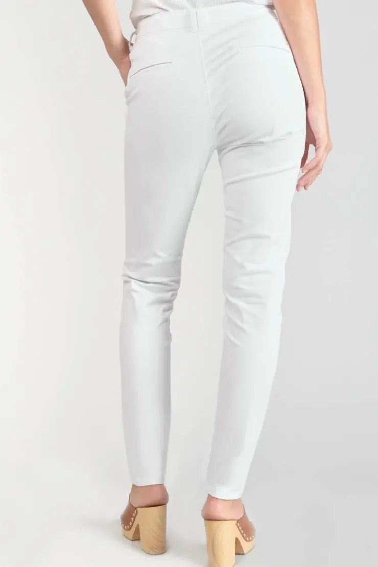 Femme Le Temps des Cerises Pantalons & Chinos-Pantalon Chino Dyli3 Blanc