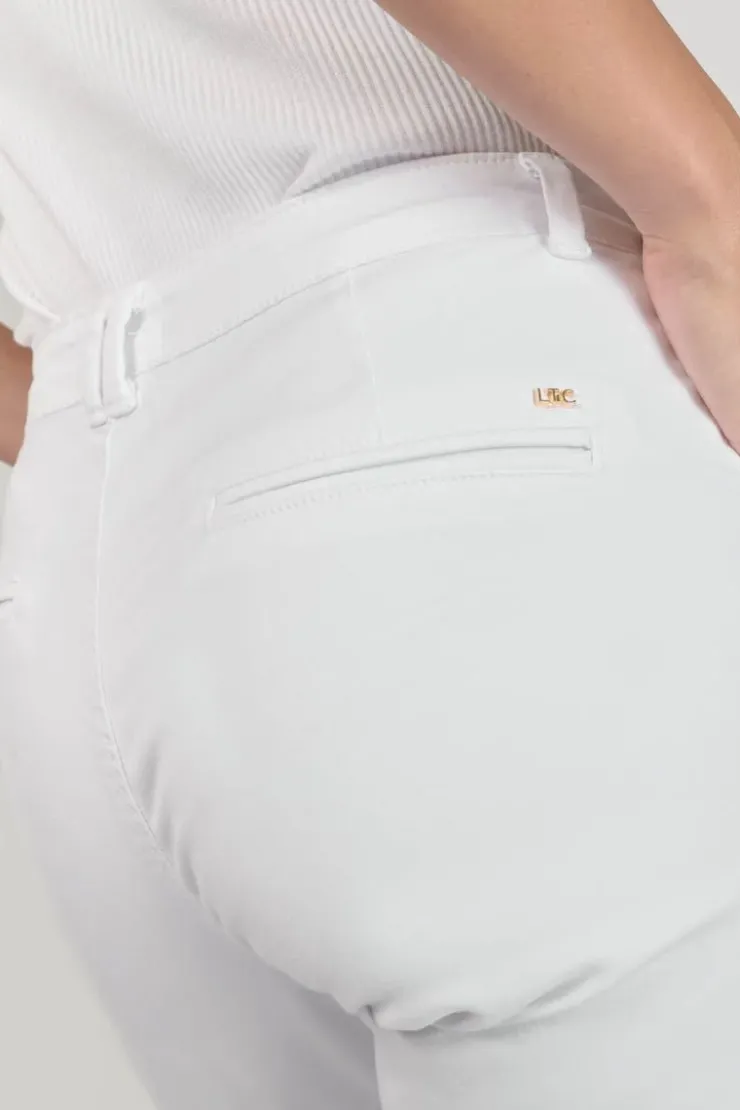 Femme Le Temps des Cerises Pantalons & Chinos-Pantalon Chino Dyli3 Blanc
