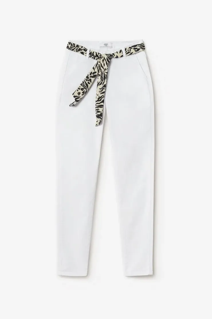 Femme Le Temps des Cerises Pantalons & Chinos-Pantalon Chino Dyli3 Blanc