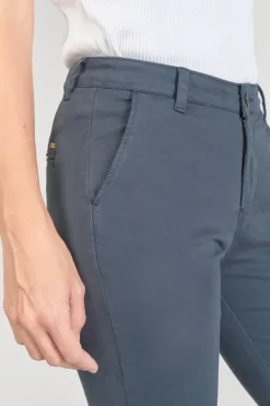 Femme Le Temps des Cerises Pantalons & Chinos-Pantalon Chino Dyli3 Bleu Nuit
