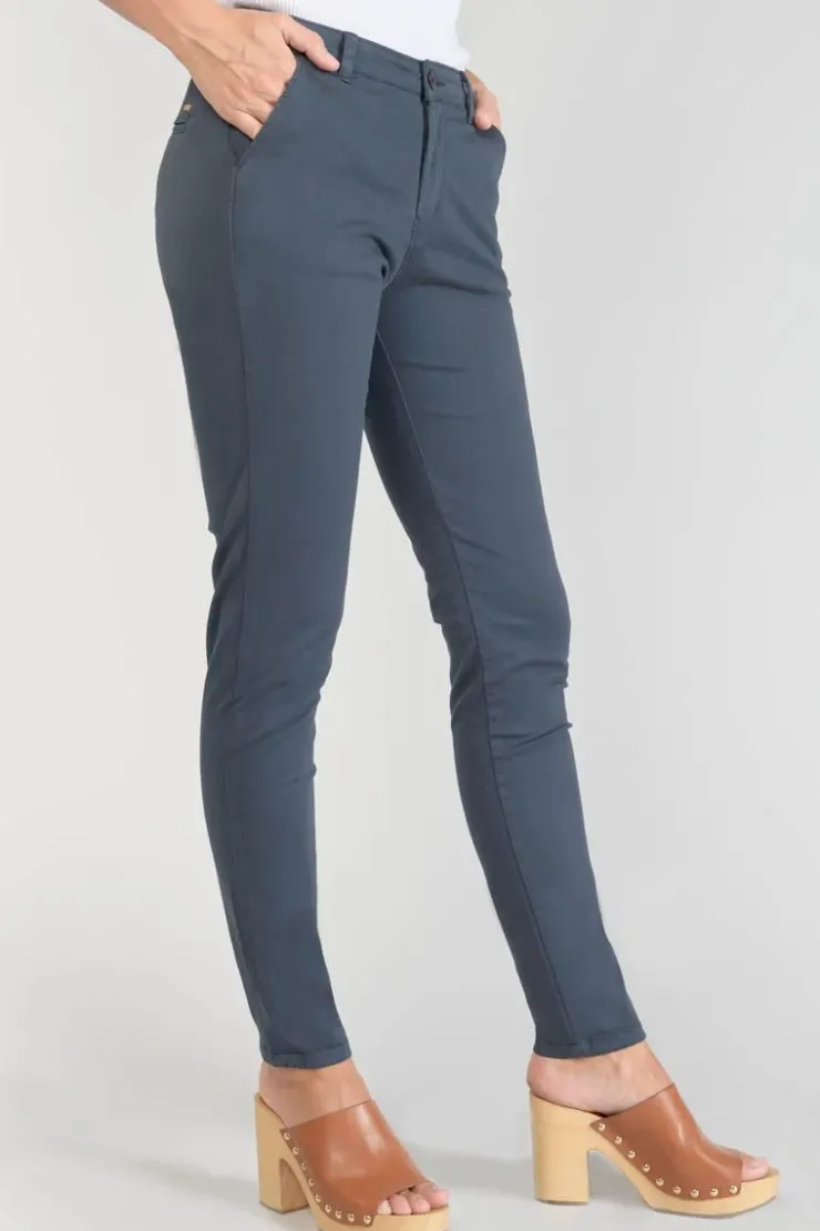 Femme Le Temps des Cerises Pantalons & Chinos-Pantalon Chino Dyli3 Bleu Nuit