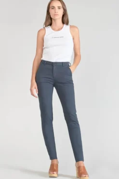 Femme Le Temps des Cerises Pantalons & Chinos-Pantalon Chino Dyli3 Bleu Nuit