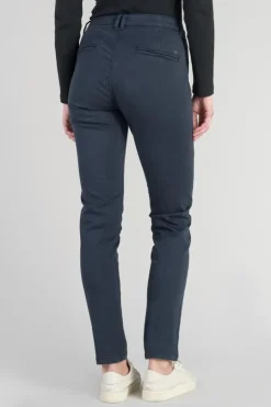 Femme Le Temps des Cerises Pantalons & Chinos-Pantalon Chino Dyli4 Bleu Nuit
