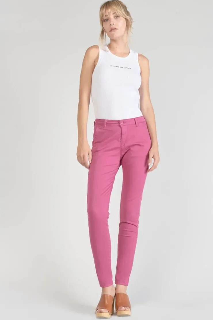 Femme Le Temps des Cerises Pantalons & Chinos-Pantalon Chino Dyli3 Fuchsia