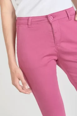 Femme Le Temps des Cerises Pantalons & Chinos-Pantalon Chino Dyli3 Fuchsia