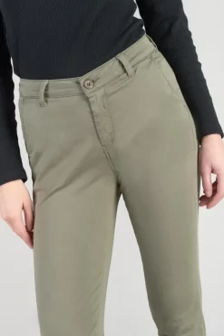 Femme Le Temps des Cerises Pantalons & Chinos-Pantalon Chino Dyli4 Kaki