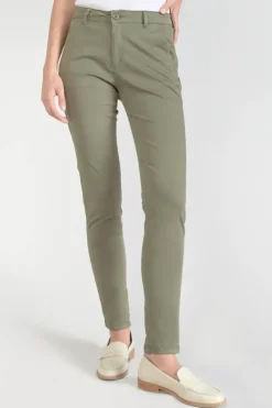 Femme Le Temps des Cerises Pantalons & Chinos-Pantalon Chino Dyli3 Kaki