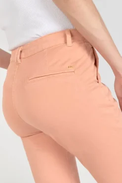 Femme Le Temps des Cerises Pantalons & Chinos-Pantalon Chino Dyli3 Peche