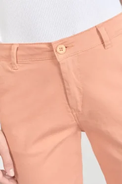 Femme Le Temps des Cerises Pantalons & Chinos-Pantalon Chino Dyli3 Peche
