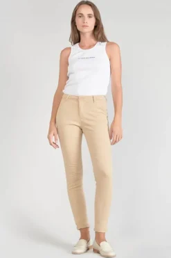 Femme Le Temps des Cerises Pantalons & Chinos-Pantalon Chino Dyli3 Sable