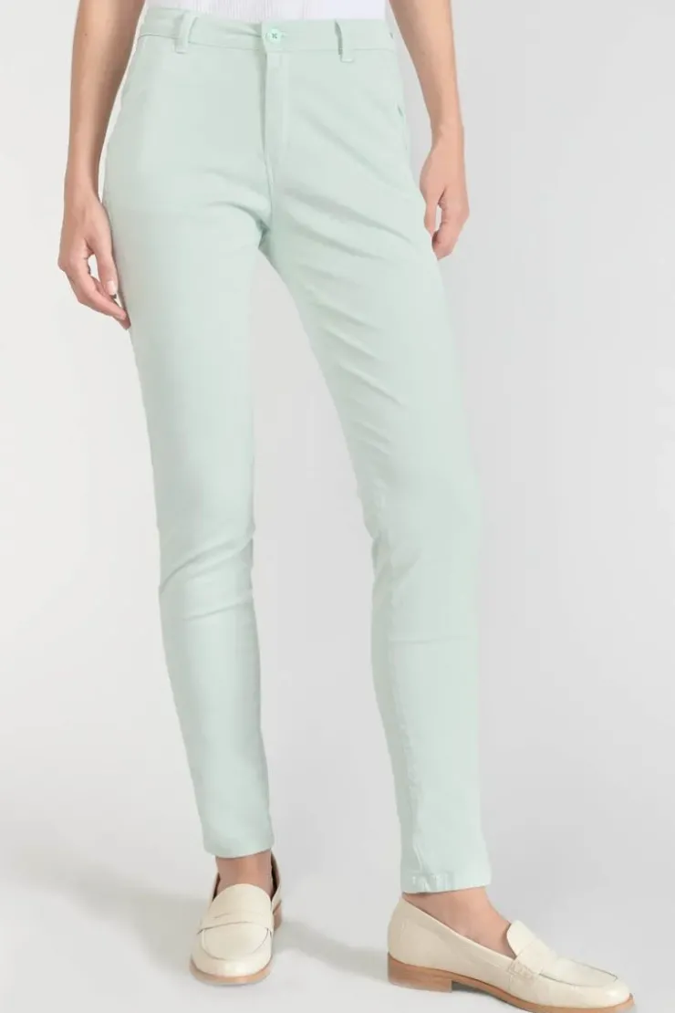 Femme Le Temps des Cerises Pantalons & Chinos-Pantalon Chino Dyli3 Vert D'Eau