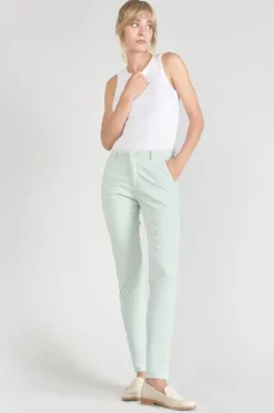 Femme Le Temps des Cerises Pantalons & Chinos-Pantalon Chino Dyli3 Vert D'Eau