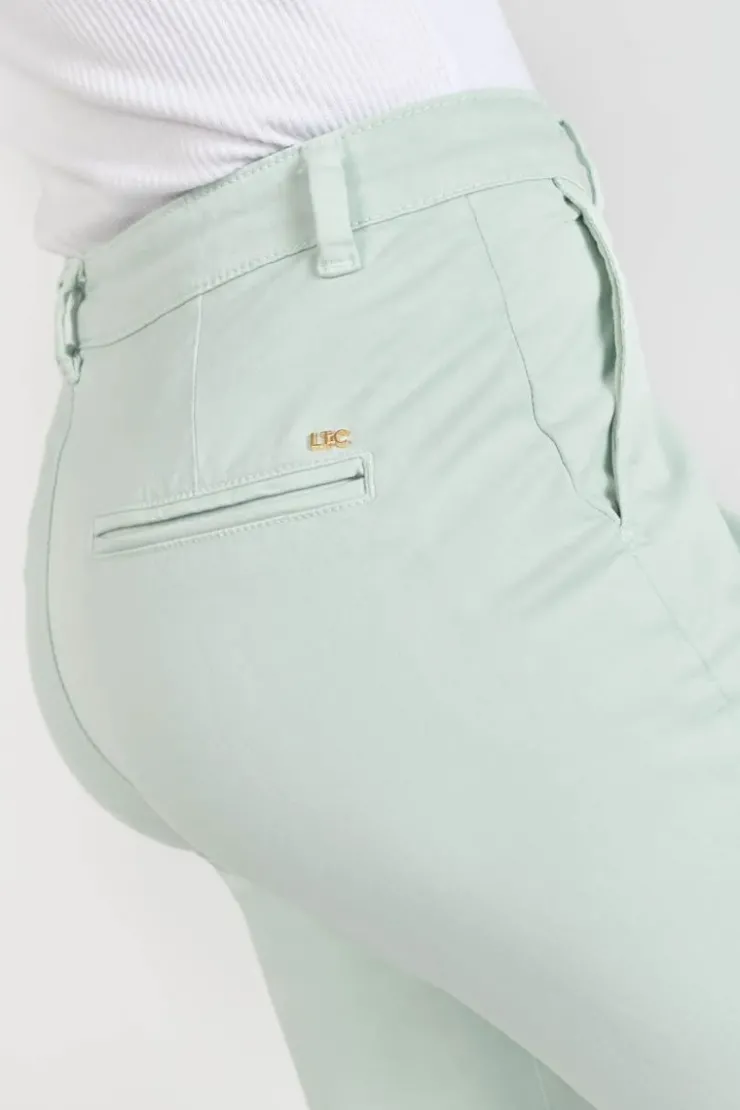 Femme Le Temps des Cerises Pantalons & Chinos-Pantalon Chino Dyli3 Vert D'Eau