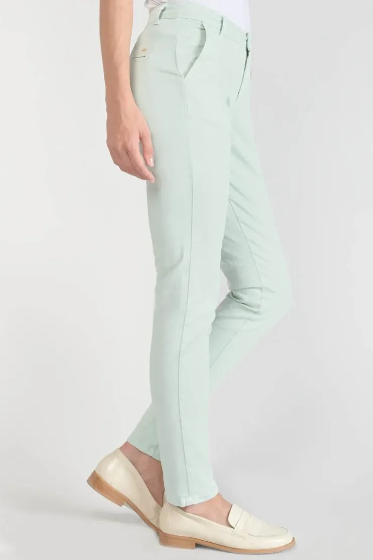 Femme Le Temps des Cerises Pantalons & Chinos-Pantalon Chino Dyli3 Vert D'Eau