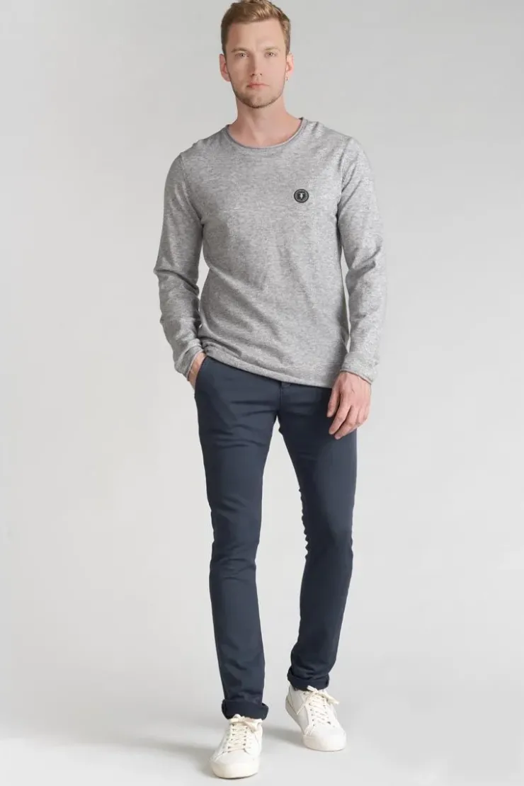 Homme Le Temps des Cerises Pantalons & Chinos-Pantalon Chino Jogg Kurt Marine