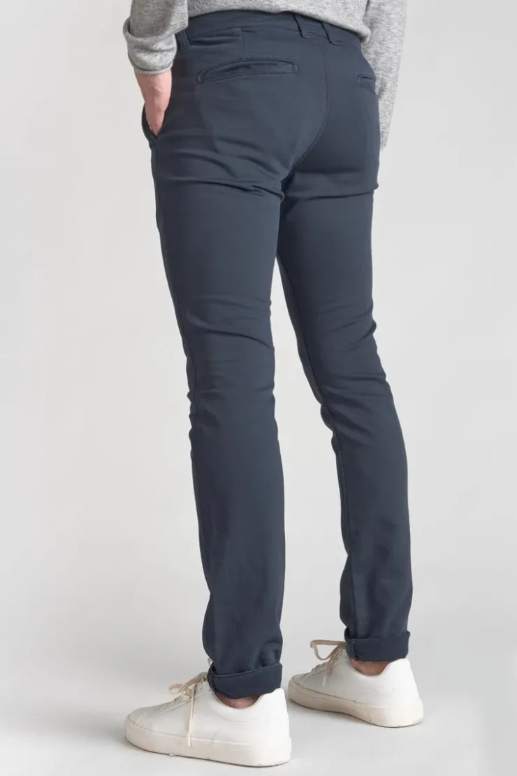 Homme Le Temps des Cerises Pantalons & Chinos-Pantalon Chino Jogg Kurt Marine