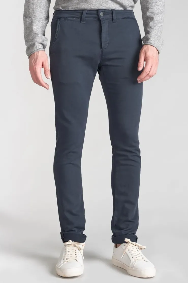 Homme Le Temps des Cerises Pantalons & Chinos-Pantalon Chino Jogg Kurt Marine