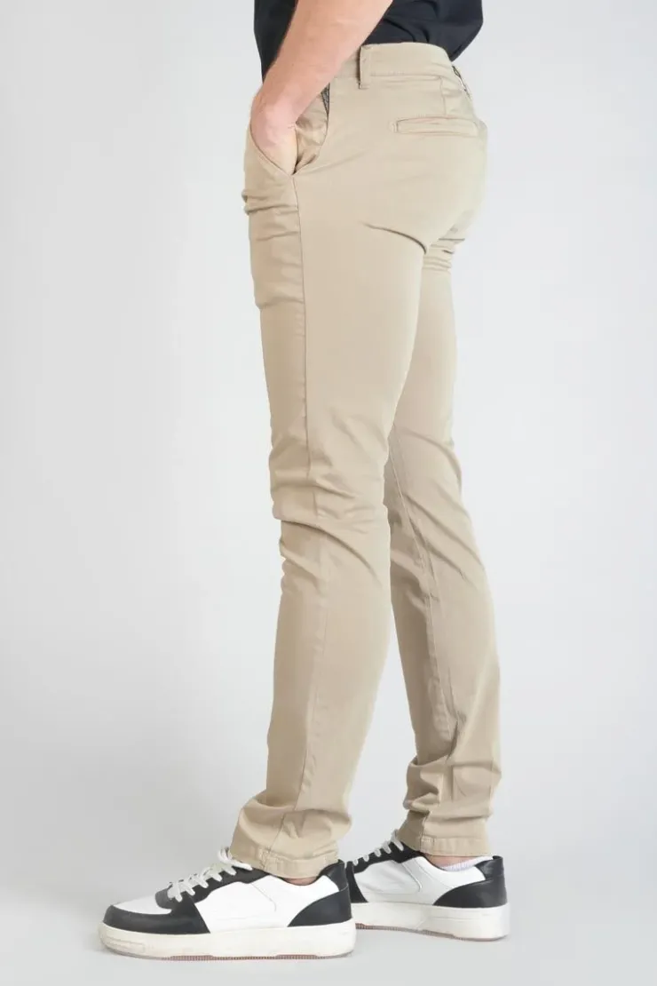 Homme Le Temps des Cerises Pantalons & Chinos-Pantalon Chino Slim Jas Beige