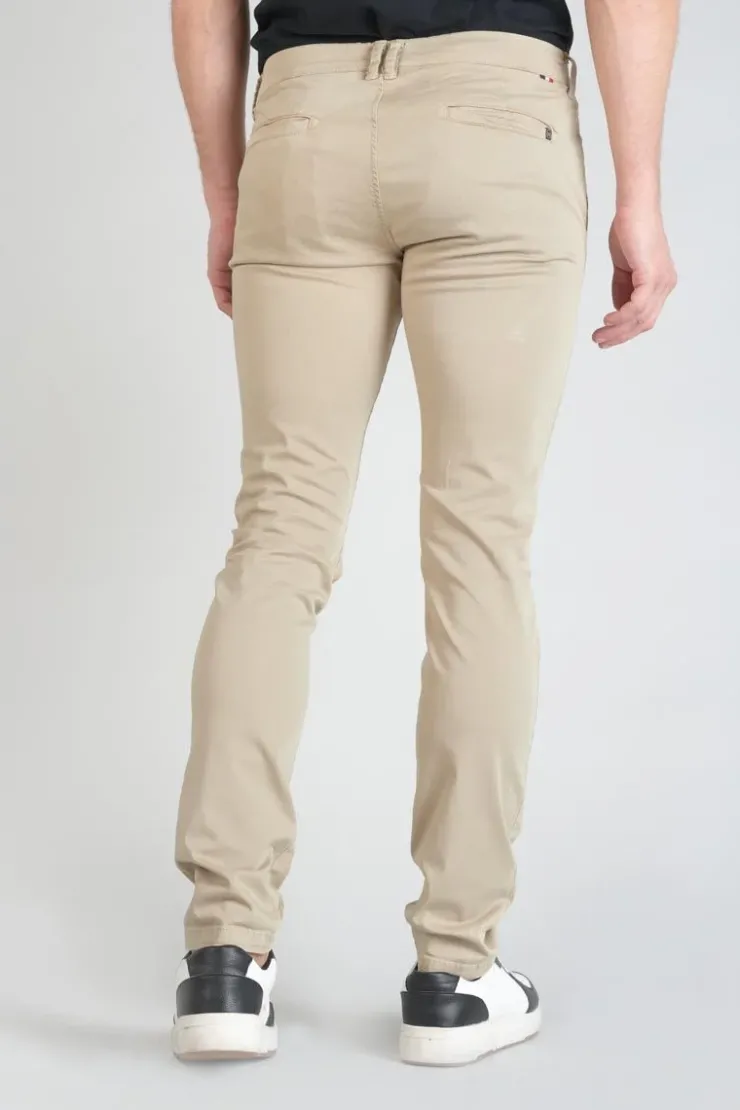 Homme Le Temps des Cerises Pantalons & Chinos-Pantalon Chino Slim Jas Beige