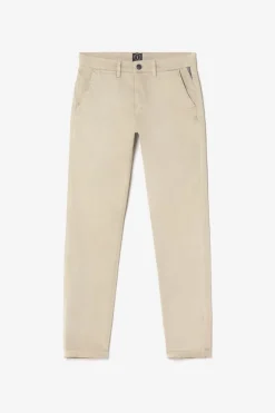 Homme Le Temps des Cerises Pantalons & Chinos-Pantalon Chino Slim Jas Beige