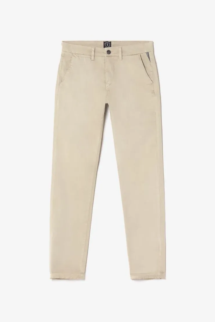 Homme Le Temps des Cerises Pantalons & Chinos-Pantalon Chino Slim Jas Beige