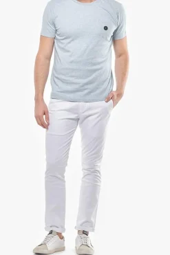 Homme Le Temps des Cerises Pantalons & Chinos-Pantalon Chino Slim Jas Blanc