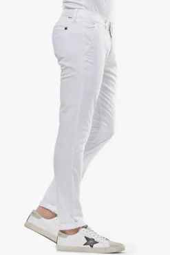 Homme Le Temps des Cerises Pantalons & Chinos-Pantalon Chino Slim Jas Blanc