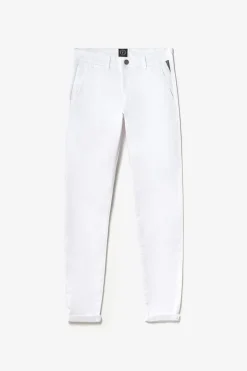 Homme Le Temps des Cerises Pantalons & Chinos-Pantalon Chino Slim Jas Blanc
