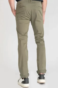 Homme Le Temps des Cerises Pantalons & Chinos-Pantalon Chino Slim Jas Kaki