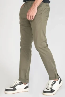 Homme Le Temps des Cerises Pantalons & Chinos-Pantalon Chino Slim Jas Kaki