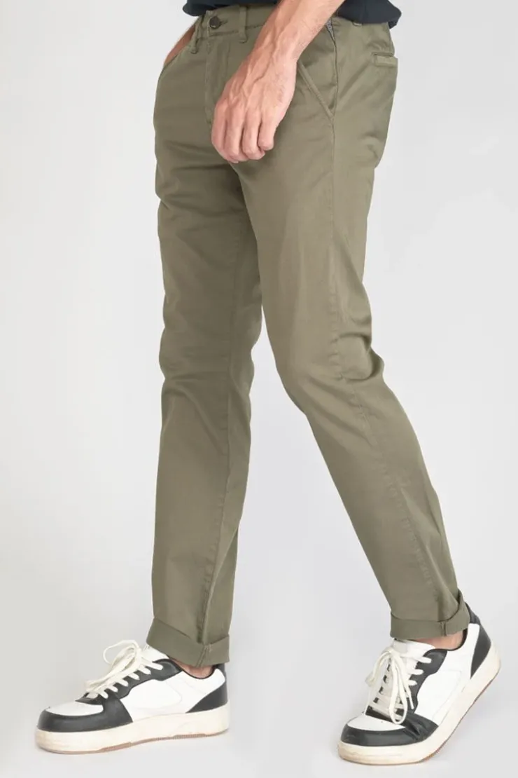 Homme Le Temps des Cerises Pantalons & Chinos-Pantalon Chino Slim Jas Kaki