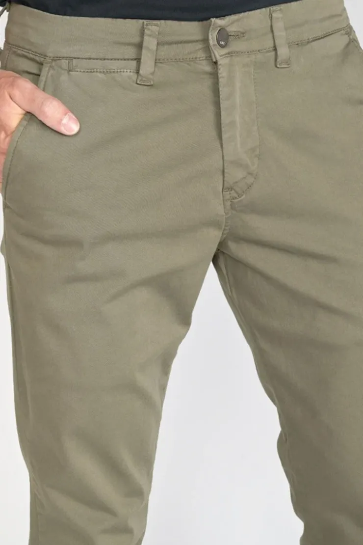Homme Le Temps des Cerises Pantalons & Chinos-Pantalon Chino Slim Jas Kaki