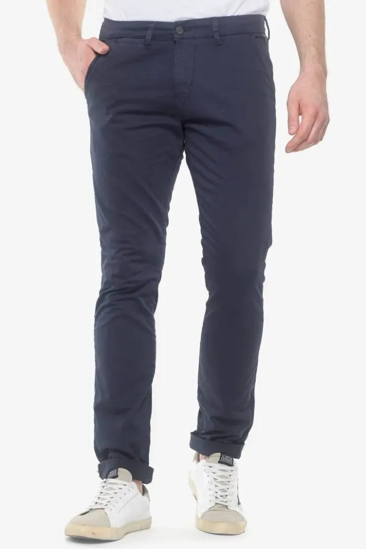 Homme Le Temps des Cerises Pantalons & Chinos-Pantalon Chino Slim Jas Marine