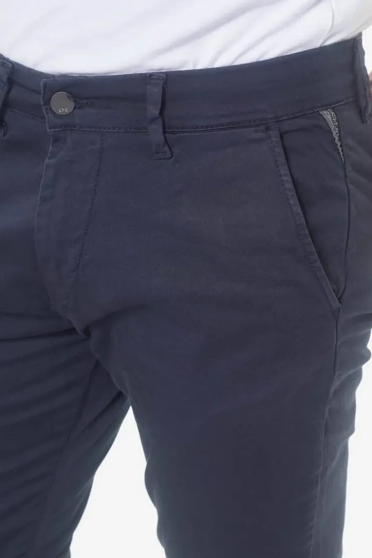 Homme Le Temps des Cerises Pantalons & Chinos-Pantalon Chino Slim Jas Marine