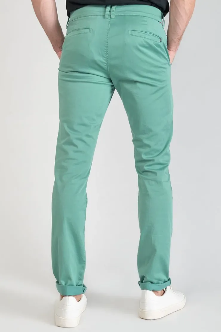 Homme Le Temps des Cerises Pantalons & Chinos-Pantalon Chino Slim Jas Vert D'Eau