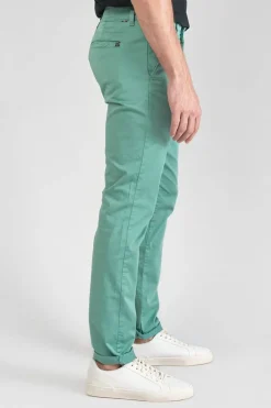 Homme Le Temps des Cerises Pantalons & Chinos-Pantalon Chino Slim Jas Vert D'Eau