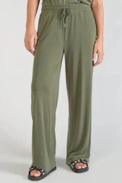 Femme Le Temps des Cerises Pantalons & Chinos-Pantalon Fluide Judi Kaki