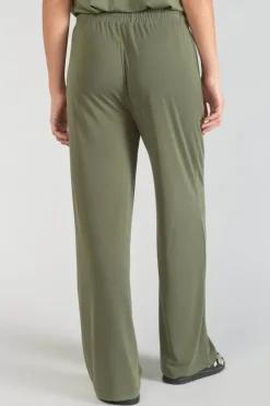 Femme Le Temps des Cerises Pantalons & Chinos-Pantalon Fluide Judi Kaki