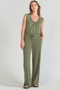 Femme Le Temps des Cerises Pantalons & Chinos-Pantalon Fluide Judi Kaki